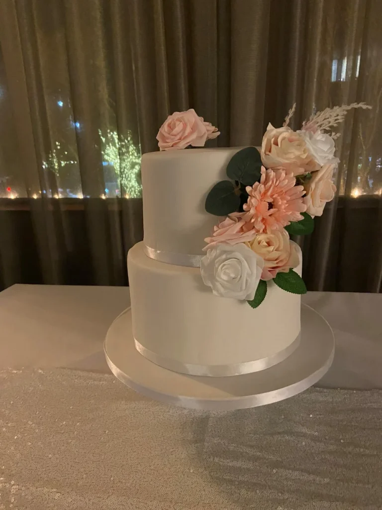 A beatifully designed and baked Wedding Cake by Clare